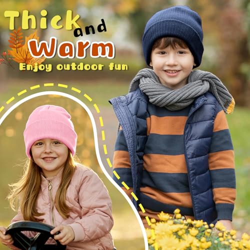 Image of ZOORON Toddler Beanie Boys Girls Beanies Kids Winter Hats Children Knit Cap
