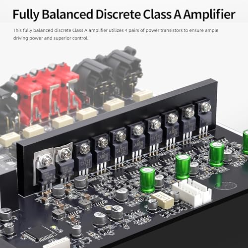 Image of Gustard Audalytic HP70 Fully Balanced Discrete Headphone Amplifier, LME49720 Dual OP-Amps Class A Amp, 2xRCA /XLR Input 4.4mm Balanced /6.35mm Single-End Headphone /Rear XLR Preamplifier (Black)