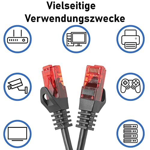 BIGtec Gigabit network cable patch, Ethernet LAN DSL patch cable (2X RJ-45 connector, CAT.5e - Image 4