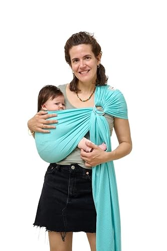 Bandolera Portabebé Momawo Splash (Aqua)