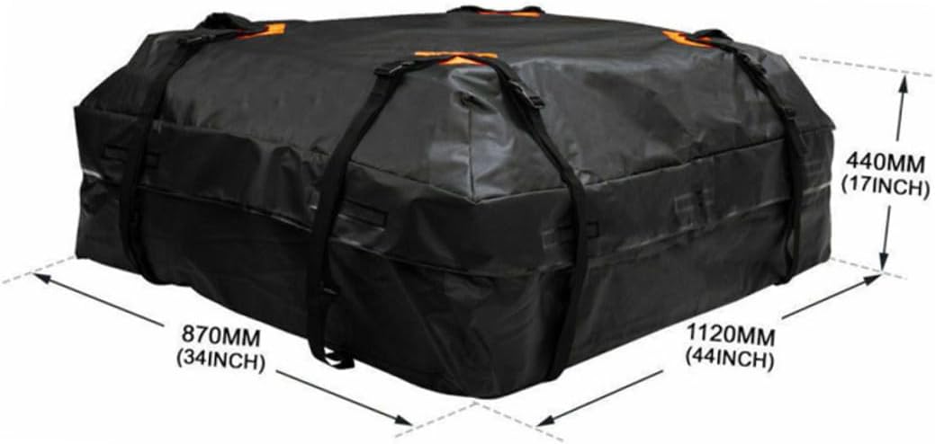 Waterproof 600d Oxford Car Roof Cargo Bag with Dust and UV Protection, Large Volume Vehicle Rooftop Storage Carrier for Travel and Outdoor Use