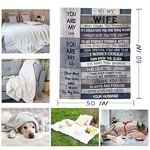 Wifegiftsiloveyouromanticblanketsforwife60x50coolbirthdaymothersdayanniversaryweddinggiftideasfromhusband Urban Country Home Decor Wife gifts i love you romantic blankets for wife 60 x 50 cool birthday mothers day anniversary wedding gift ideas from husband urban country home decor