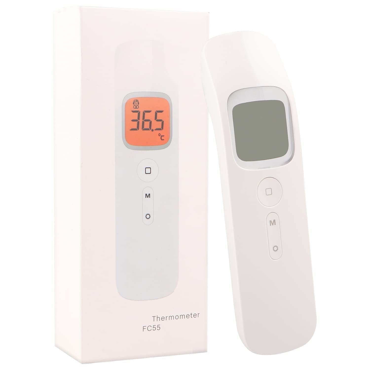 Dr. Tech FC55 Digital Forehead Thermometer Contactless Infrared Body Temperature Measurement with LCD Display °C/°F for Instant Reading-picture-25