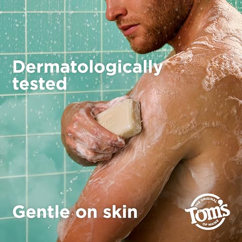 Image of Tom's of Maine Natural Bar Soap Variety Pack, Lavender & Shea, Creamy Coconut, Orange Blossom, Lemon Bergamot, Dermatologically Tested, Paraben Free, Vegan, 4 Count