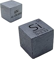 Vista 12 de Cubo de metal blando de indio en 99,995 % Cubo de elemento puro de 25,4 mm de densidad para coleccionista de elementos, tabla periódica, cazador