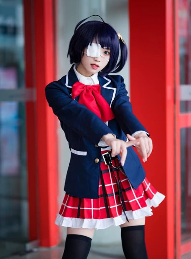 ラベンダー 小鳥遊六花 邪王真眼 Cosplay コスプレ衣装 イベント 仮装 ハロウイン クリスマス 文化祭 女性l コスプレ 仮装 通販 Amazon