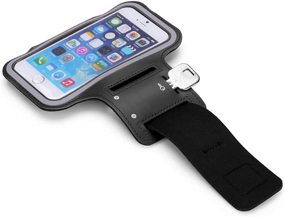 5-7inch Outdoor Sports Phone Holder Armband Case Gym Running Phone Bag Arm Band Case (Color : Black, Size : One Size)