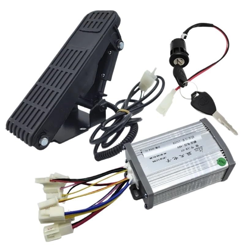 Centralina Monopattino Elettrico Set Controller Motore Velocità Spazzolato Bici Elettrica 12V 24V 36V 48V 250W 350W 500W 800W 1000W Con Pedale Acceleratore Centralina Bici Elettrica(36V 1000W)