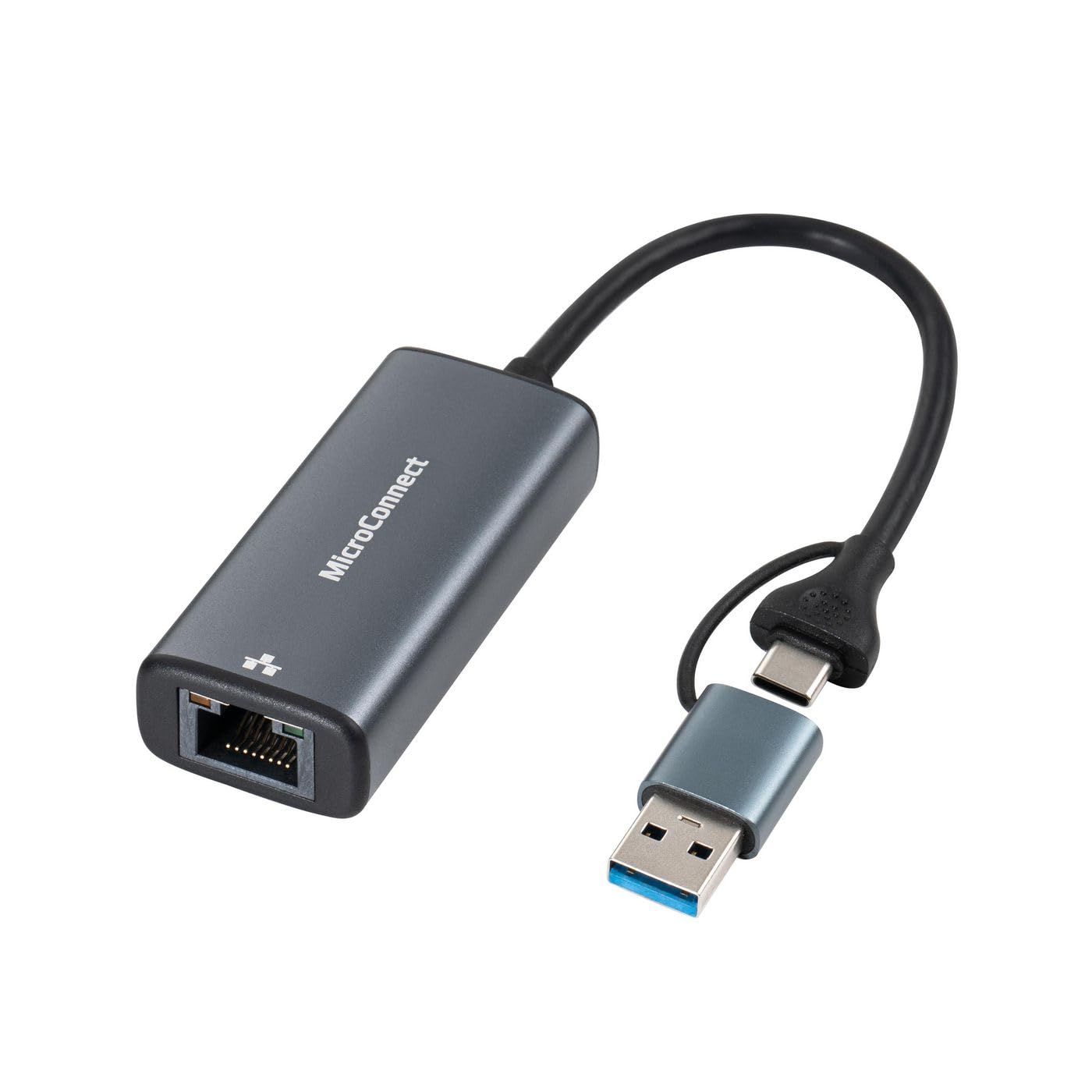 Microconnect Black Mc-Usbacnet2.5g Cable Gender Changer Usb C Rj-45