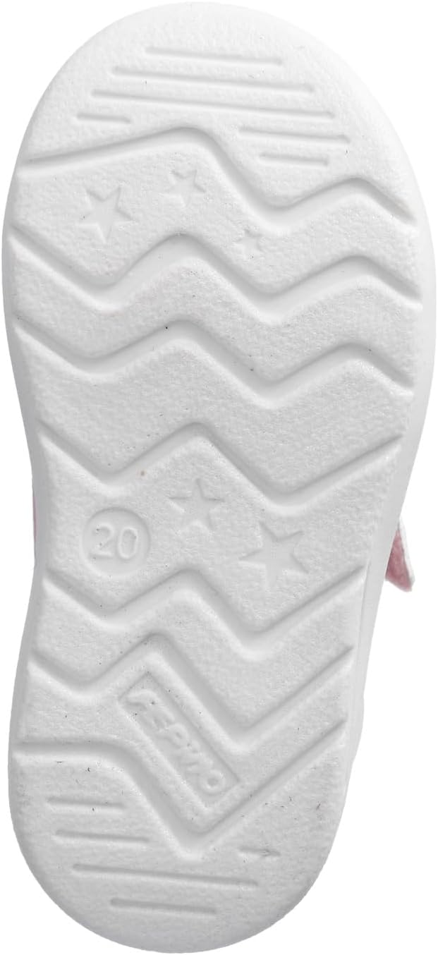 RICOSTA Pepino Nippy Leather Shoes Pink White for Kids with Soft Leathers and Double Straps