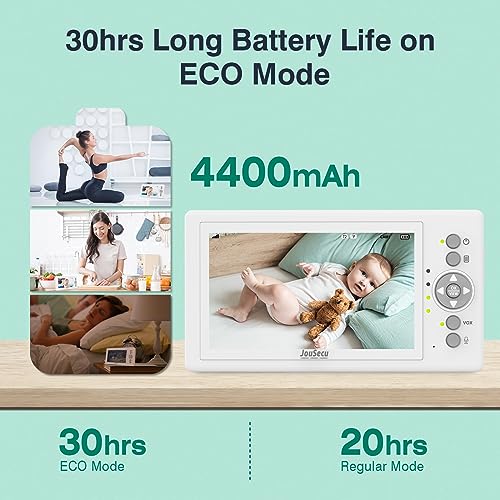 Baby Monitor with Two Cameras and Large Screen