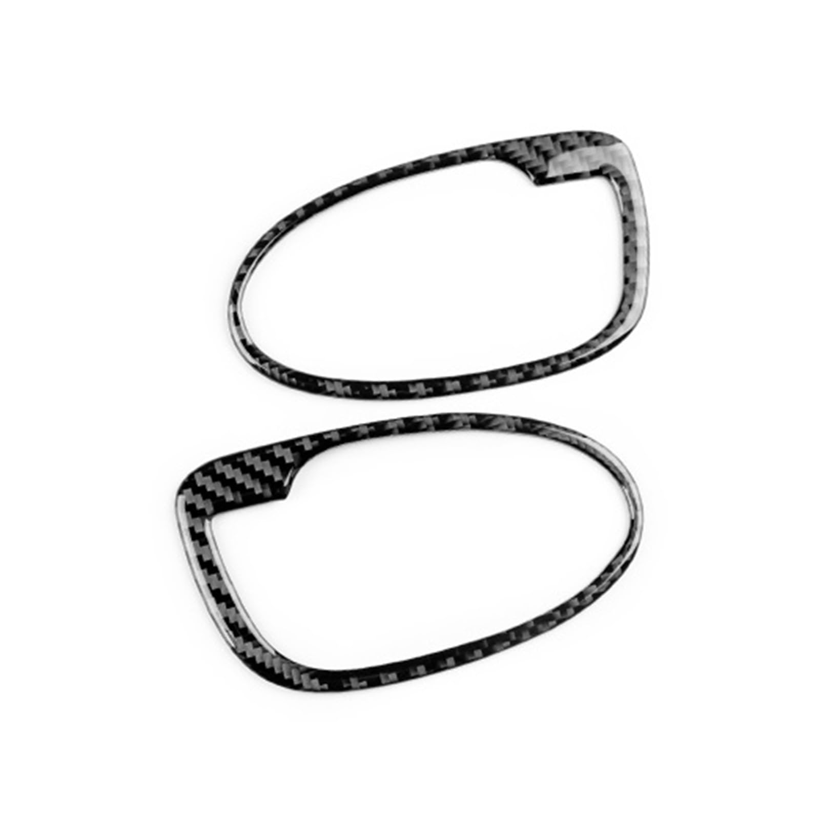TETARI Auto Interior for Toyota for Yaris 2006 2007 2008 2009 2010 2011 LHD RHD Car Door Handle Frame Accessories(Black Carbon)