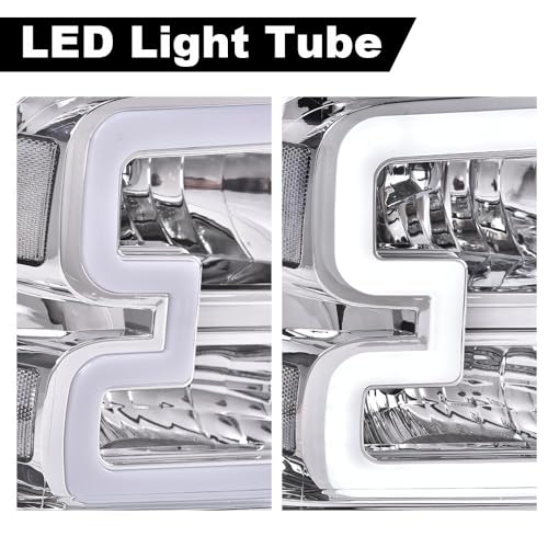 Image of PIT66 LED Front Headlights Assembly Fit F250-F550 2005-2007, 05 Excursion