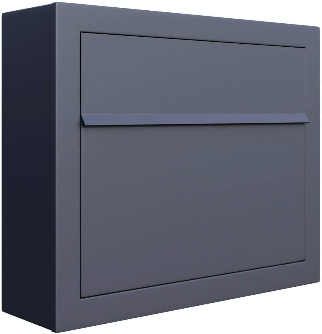 Elegance by Bravios - Modern Wall-Mounted Anthracite Mailbox