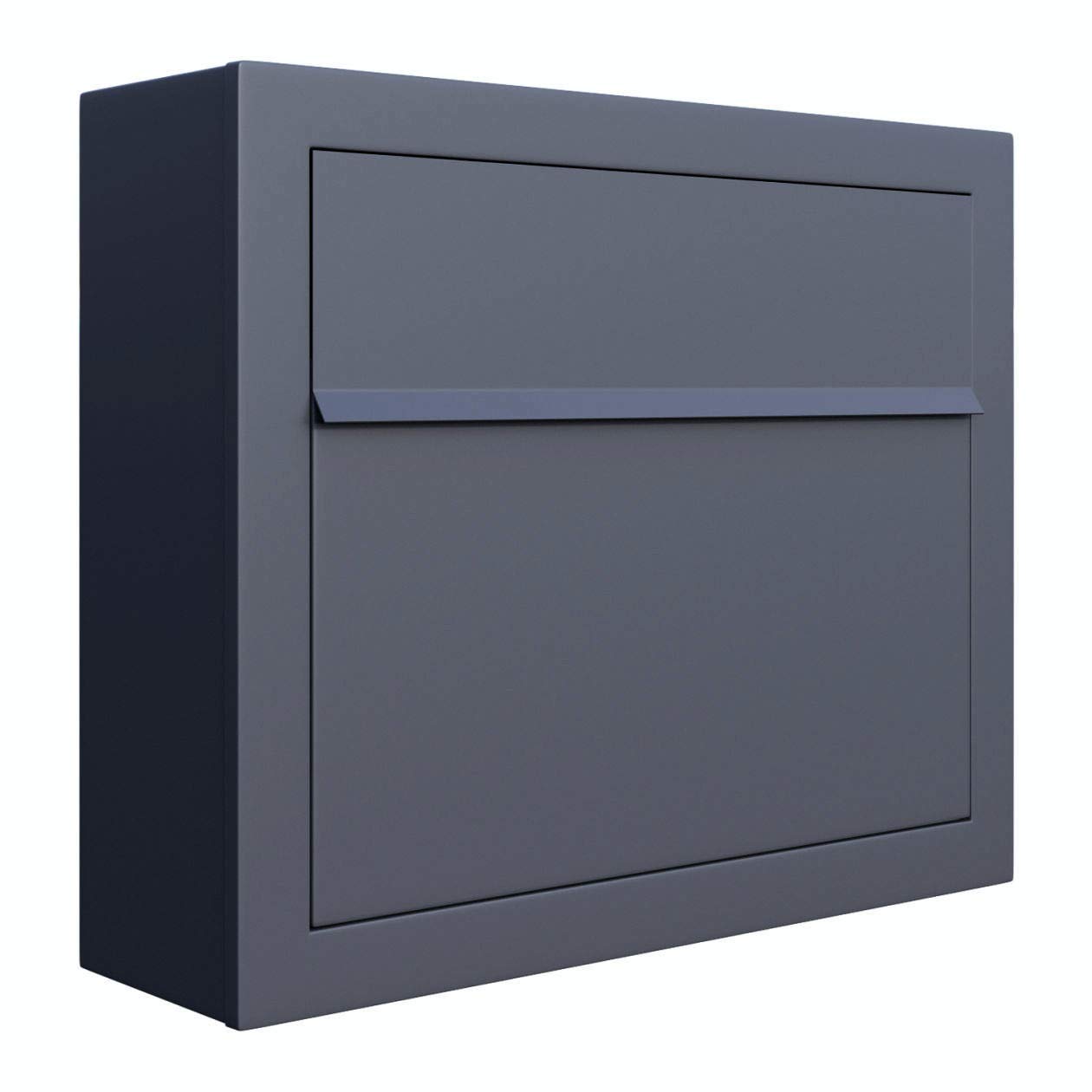 Elegance by Bravios - Modern Wall-Mounted Anthracite Mailbox