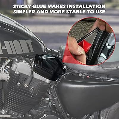 Motorcycle Saddle Shield Heat Deflector for Harley Sportster, VEISUTOR Heat Air Deflector Saddle Shields for Harley Sporster 2014-2019 Iron 883 XL1200CX Accessories (1 Pair)