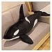 Juguetes de peluche 50-75 cm asesino ballena muñeca almohada ballena peluche juguetes rellenos orcinus orca muñeca muñeca tiburón dibujos animados suave sueño almohada niños regalos ( Height : 50cm )