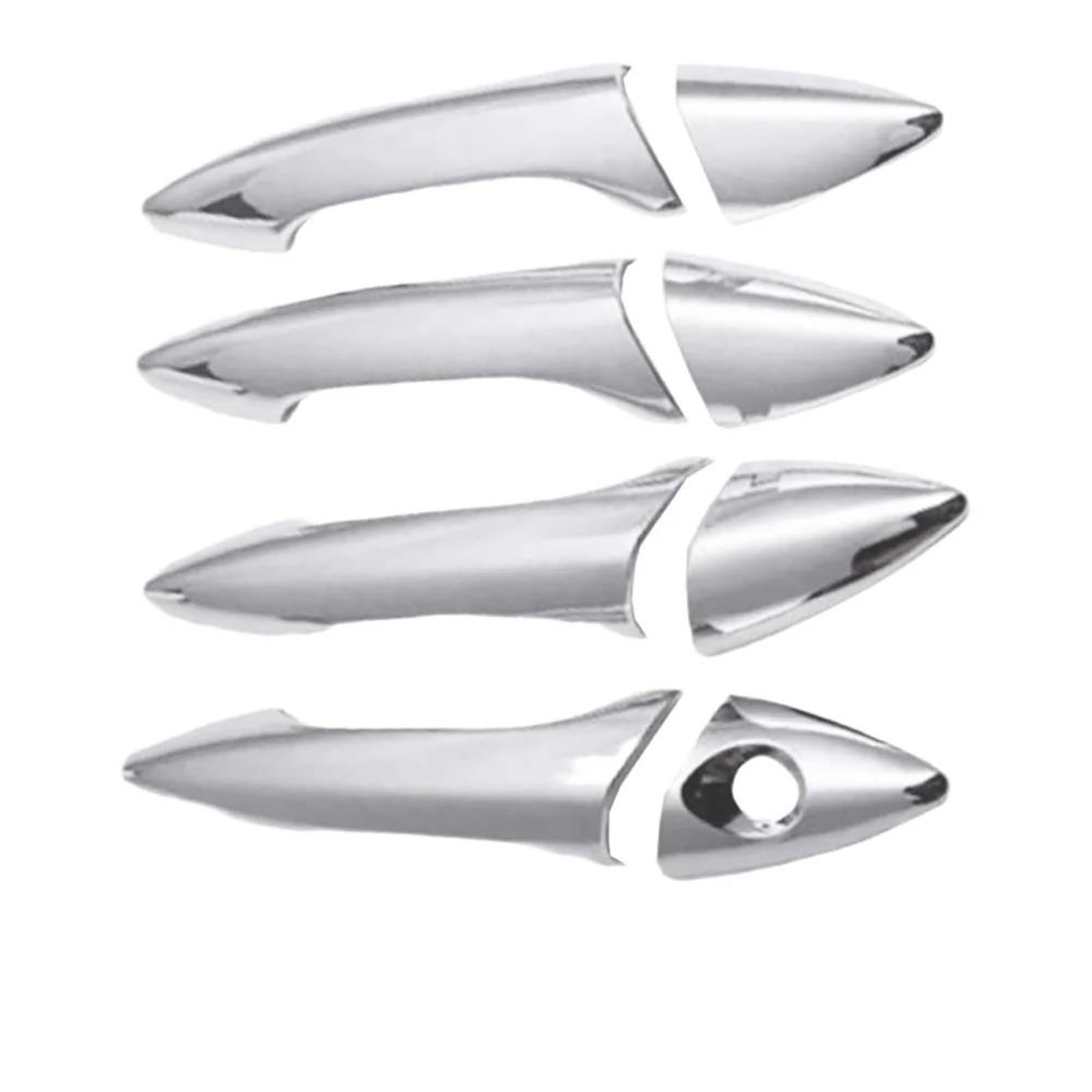 Fkhbzm Style 4 Car Accessories Door Handle Trim Abs Exterior Strip Cover Decorative For Hyundai I30 2012-2016(Style 4)