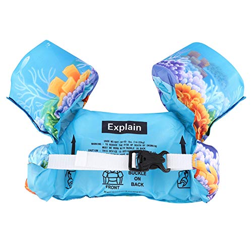 Comdy Boias de bebê para piscina, colete de natação infantil, 326 x 17 x 15 cm, nylon leve portátil