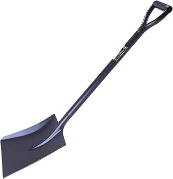 Easy Shopping  Black Full Metal Shovel/Spade for Gardening, Digging, and Builder Work, Square Head, D -Grip Handle Light Wight