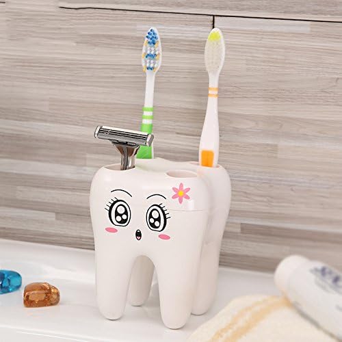 Miniatura 8 de Lindo Dibujos Animados 4 Agujero Cepillo De Dientes Soporte Soporte Estante Baño Dientes Para Niños