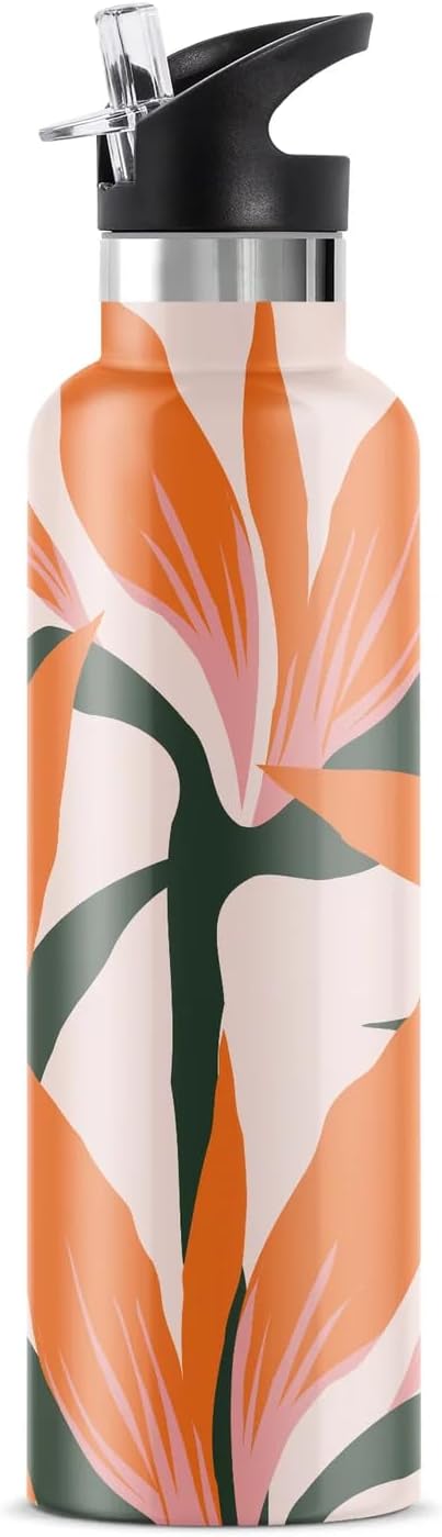 Bougie Pua Manu Insulated Water Bottle, Gift Tube, 25-Ounces, Stainless Steel, Multicolor, Kitchen Décor - Image 3