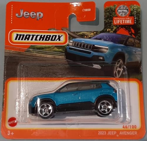 Matchbox 2024-2023 Jeep Avenger Metalflake Aqua Blue miniatura 1