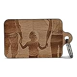 SCHLÜSSELANHÄNGER: Persönlich gestaltbarer Holzschlüsselanhänger mit Fotogravur und unzähligen Individualisierungs-Möglichkeiten nach deinem Wunsch als tolles Geschenk für deinen Liebsmensch.