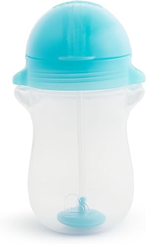 Vista 15 de Munchkin Any Angle - Vasos con popote para niños pequeños con tapa de bloqueo de clic, 10 onzas, paquete de 2, rosa/morado