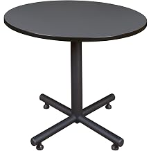 Romig Axis-Pro 42 in. Round X-Base Breakroom Table- Grey