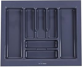 Polyvinyl Chloride Heavy Pvc Cutlery Tray,Modular Kitchen Basket Storage Cutlery Cosmetics Organizer,Heavy Stylish Cutlery Tray For Kitchen Basket(25X19 Inch), Grey