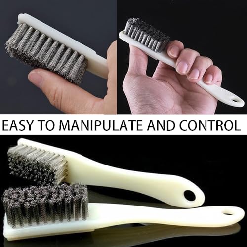 Image of Wire Brush Rust Scrub Cleaning BBQ Grill Tools Welding Metal Rust Removal Stainless Steel Brush for Clean Garage Shop House Car Kitchen