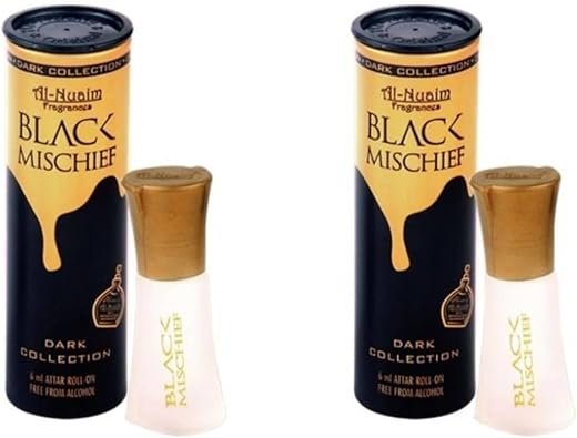 Black Mischief Attar Perfume Oil, Spicy Woody Musk, Alcohol-Free, Unisex, Long Lasting, for Special Occasions and Daily We...