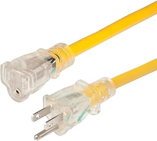 Marinco 18860388 14/3 Lighted Extension Cord - Non-Locking - 15a - 25