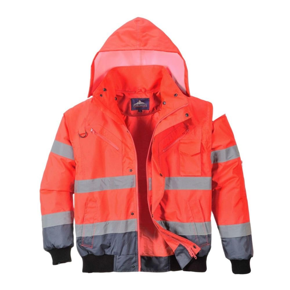 Portwest Hi-Vis Contrast Bomber Jacket from B&Q