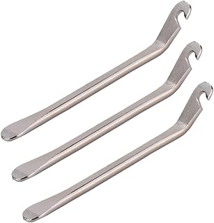 Palancas de Neumáticos Bicicleta 3 Piezas de Acero Resistente – Desmontadores de Neumáticos Bici para un Cambio Rápido y Seguro, Herramienta Fácil para MTB, Carretera, BMX, E-Bikes