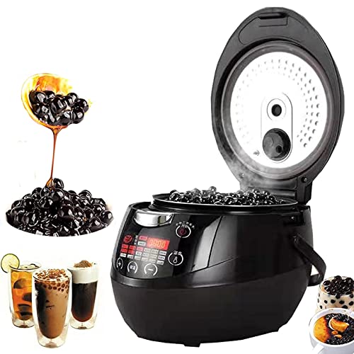 ZMJGLL Olla de Perla automática de 5L, cocedor Comercial de Tapioca de Perla Fabricante de Perlas Cocina de té con Leche para té y té con Leche Pantalla táctil