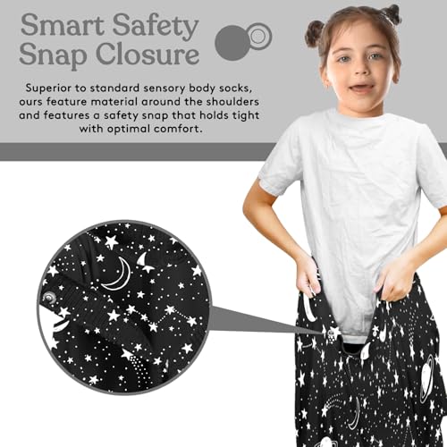 Sensory Sock,Small,3-5 Years, White Space Full Body Sock Provides Deep Pressure Input Sensory Toys for Autistic Children Perfect for Children with Sensory Processing Disorde - Image 4