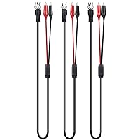Vista 1 de Clyxgs BNC - Sonda de cable de prueba con clip de cocodrilo doble, sonda de osciloscopio BNC a pinza de cocodrilo de 36.2 in (3 piezas)