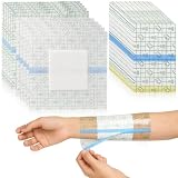Cerotti da doccia impermeabili, 30 pezzi, impermeabili, trasparenti, tenuta forte (10 x 15 cm, 20 x 20 cm), cerotti impermeabili con cuscino in cotone assorbente, per sport, nuoto e bagno