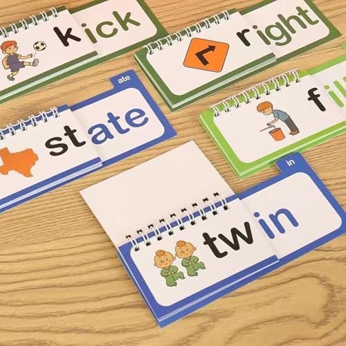 Libros de lectura y rima con 30 tarjetas interactiva para niños 4