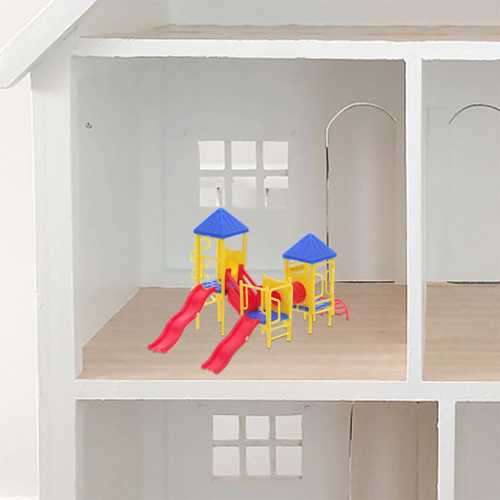 1 Set Miniature Playground Slide Model Plastic Dollhouse Decoration Micro Landscape Ornament for Sand Table and Diy Craft - Image 4