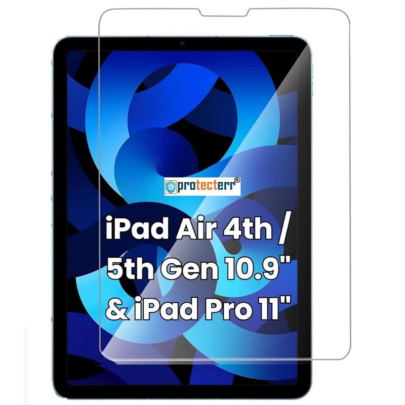 Image of Screen Protector for Apple iPad Air 4th / 5th Gen 10.9 inch & iPad Pro 11 inch, |1 Pack| HD Clear Flexible PET Film, 9H Hardness, Anti-Scratch, Bubble-Free Install (Not Tempered Glass)