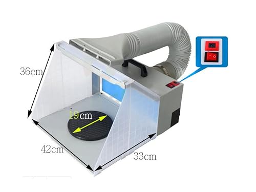 Cabina di verniciatura portatile per aerografo con...