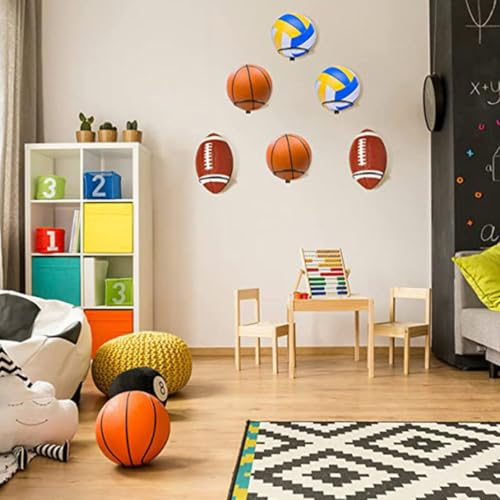 Support mural en fer noir pour ballons de collection et exposition - 4
