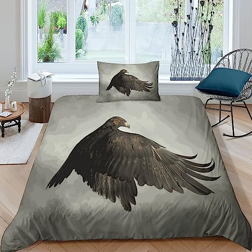 Parure de lit feathers eagle feather avec taie single 135x200cm - 2