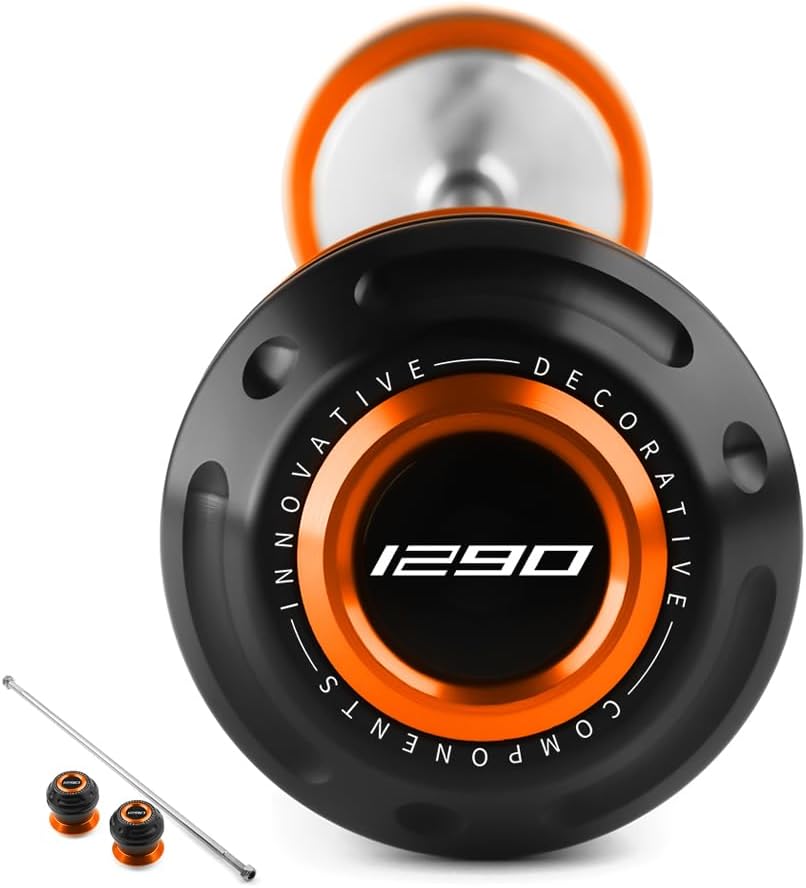 Motorcycle Front Wheel Axle Fork Slider Crash Protector Compatible With K.T.M 1290 SuperDuke R/GT 2014-2020 2021 2022 2023 2024 2025 | Duke1290 1290SDR Accessories (orange)