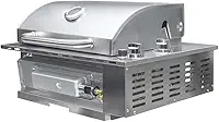 Churrasqueira a Gás Sem Fumaça Alluma Grill Em Inox 304 de Embutir 2 Queimadores