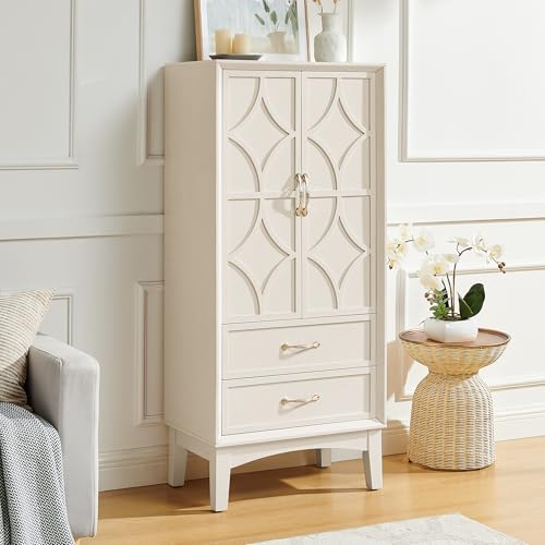 JOSHEN 54" Retro Mid Century Freestanding Storage Cabinet, Office Storage