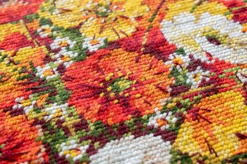 Image of RIOLIS - Field Poppies 2306, Cross Stitch Kits 9 inchx11, Floral Cross Stitch Kits for Beginners & Advanced, Crossstitching Kit Adult, Flowerd Embroidery Counted Stitching Kit